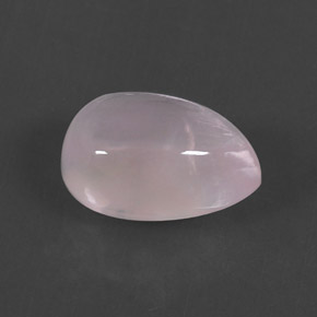 Quartzo rosa rosa natural 5,74ct, formato de pêra, transparente