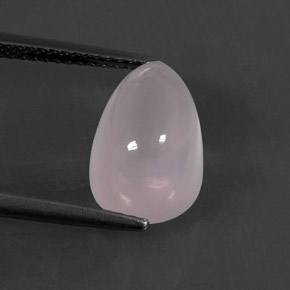 Quartzo rosa rosa natural 5,14ct, formato de pêra, transparente