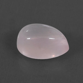 Quartzo rosa rosa natural 5,93ct, formato de pêra, transparente