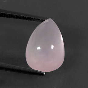 Quartzo rosa rosa natural 6,10ct, transparente, transparente/translúcido