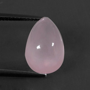 Quartzo rosa rosa natural 7,74ct, transparente, transparente/translúcido