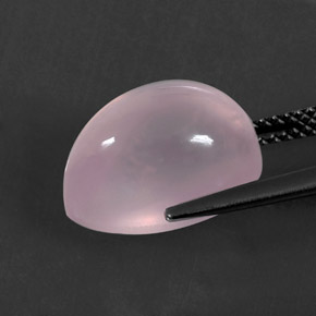 Quartzo rosa rosa natural 7,74ct, transparente, transparente/translúcido