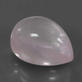 Quartzo rosa rosa natural 7,04ct, formato de pêra, transparente