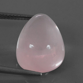 Quartzo rosa rosa natural 11,54ct, formato de pêra, transparente