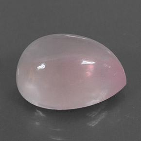 Quartzo rosa rosa natural 11,54ct, formato de pêra, transparente