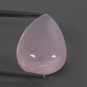 Quartzo rosa rosa natural 8,11ct, formato de pêra, transparente