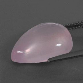 Quartzo rosa rosa natural 8,11ct, formato de pêra, transparente