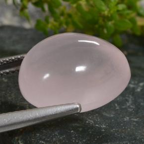 Quartzo rosa rosa natural 13,35ct, formato de pêra, translúcido