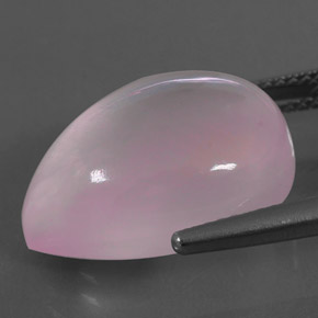 Quartzo rosa rosa natural 14,63ct, formato de pêra, transparente