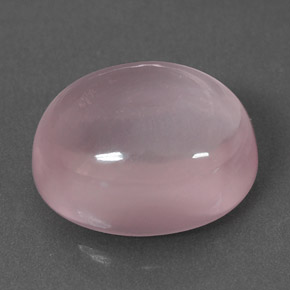 Quartzo rosa rosa natural 6,10ct, corte oval, transparente