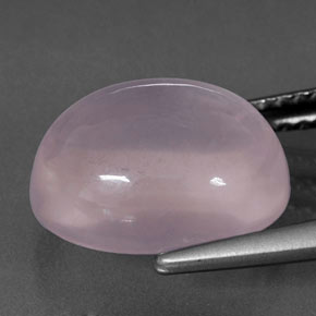 Quartzo rosa rosa natural 5,71ct, corte oval, transparente