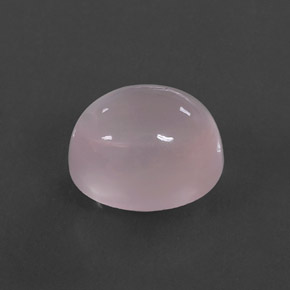 Quartzo rosa rosa natural 7,42ct, corte oval, transparente