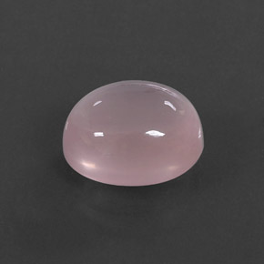 Quartzo rosa rosa natural 6,41ct, corte oval, transparente