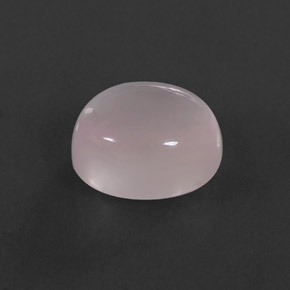 Quartzo rosa rosa natural 6,70ct, corte oval, transparente