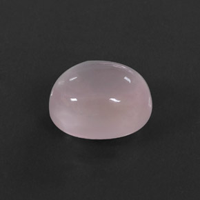 Quartzo rosa rosa natural 5,82ct, corte oval, transparente