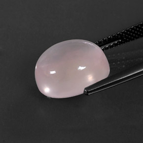 Quartzo Rosa Rosa Natural 6.47ct, Corte Oval, Transparente