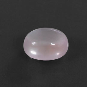 Quartzo rosa rosa natural 5,59ct, corte oval, transparente