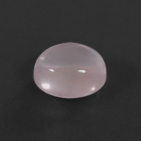 Quartzo rosa rosa natural 5,98ct, corte oval, transparente