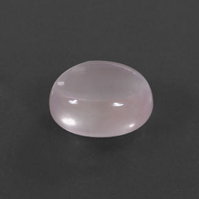 Quartzo rosa rosa natural 5,89ct, corte oval, transparente