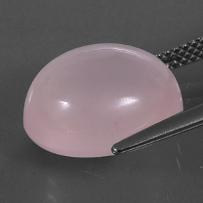Quartzo rosa rosa natural 10,34ct, transparente, transparente/translúcido