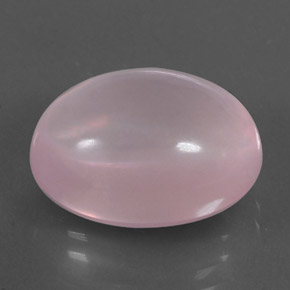 Quartzo rosa rosa natural 12,51ct, corte oval, transparente