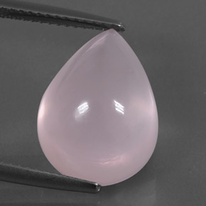 Quartzo rosa rosa natural 10,98ct, transparente, transparente/translúcido