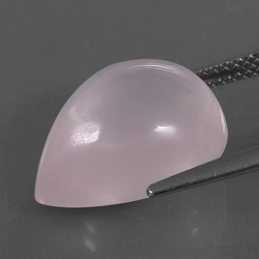 Quartzo rosa rosa natural 10,98ct, transparente, transparente/translúcido