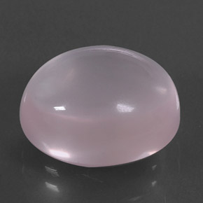 Quartzo rosa rosa natural 10,34ct, corte oval, transparente