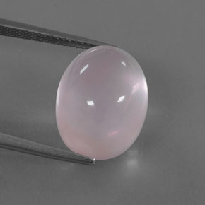 Quartzo rosa rosa natural 13,97ct, corte oval, transparente
