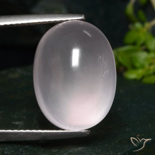 Quartzo rosa rosa natural 14,77ct, corte oval, translúcido