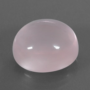 Quartzo rosa rosa natural 10,40ct, corte oval, transparente
