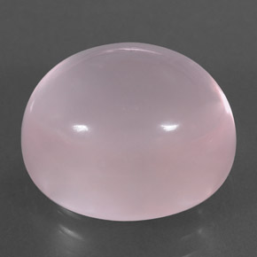 Quartzo rosa rosa natural 11,75ct, corte oval, transparente