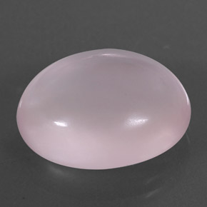 Quartzo rosa rosa natural 9,91ct, corte oval, transparente