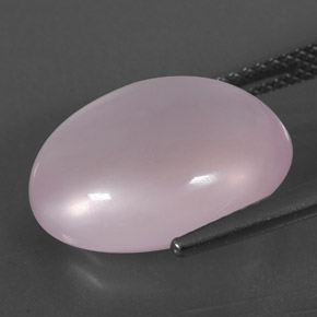 Quartzo rosa rosa natural 9,91ct, corte oval, transparente