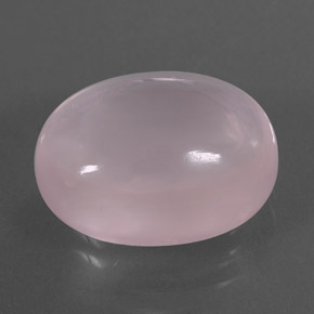 Quartzo rosa rosa natural 12,07ct, corte oval, transparente