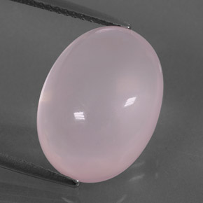 Quartzo rosa rosa natural 11,36ct, corte oval, transparente