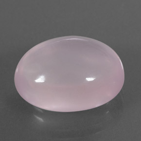 Quartzo rosa rosa natural 11,36ct, corte oval, transparente