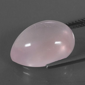 Quartzo rosa rosa natural 11,22ct, formato de pêra, transparente