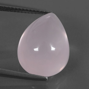 Quartzo Rosa Rosa Natural 11.14ct, Formato de pêra, Transparente