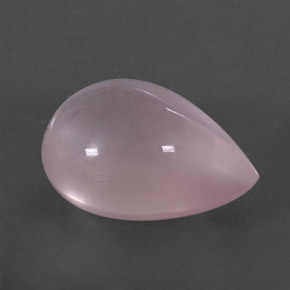 Quartzo rosa rosa natural 5,27ct, formato de pêra, transparente
