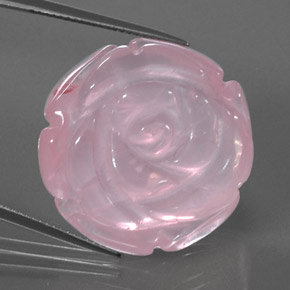 Quartzo rosa rosa natural 48,03ct, transparente, transparente/translúcido