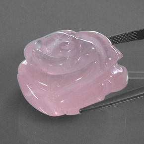 Quartzo rosa rosa natural 48,03ct, transparente, transparente/translúcido