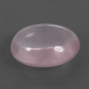 Quartzo rosa rosa natural 10,34ct, corte oval, transparente