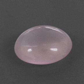 Quartzo rosa rosa natural 7,12ct, corte oval, transparente