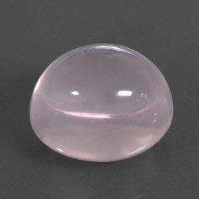 Quartzo rosa rosa natural 19,38ct, corte oval, transparente