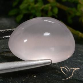 Quartzo Rosa Rosa bem claro Natural 15.67ct, oval, Translúcido