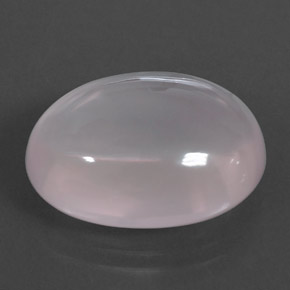 Quartzo rosa rosa natural 17,53ct, corte oval, transparente