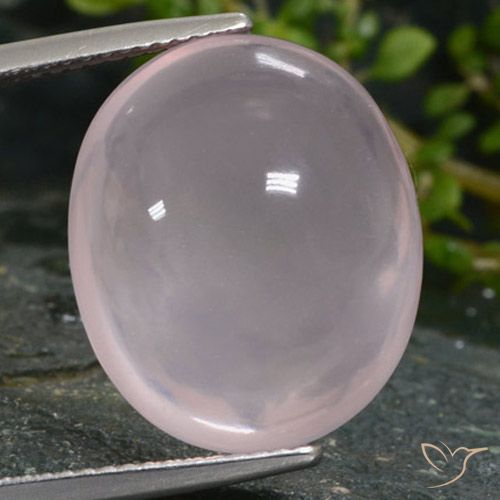 16.28ct Natural Luz rosa Quartzo Rosa, oval, Translúcido