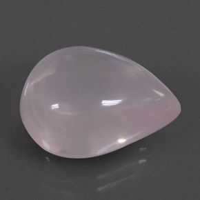 Quartzo rosa rosa natural 15,41ct, formato de pêra, transparente