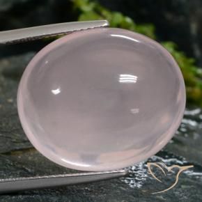 Quartzo Rosa Rosa Claro Rosa Natural 26.44ct, oval, Translúcido